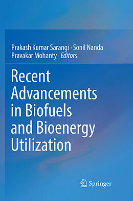 Couverture cartonnée Recent Advancements in Biofuels and Bioenergy Utilization de 