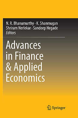 Couverture cartonnée Advances in Finance & Applied Economics de 