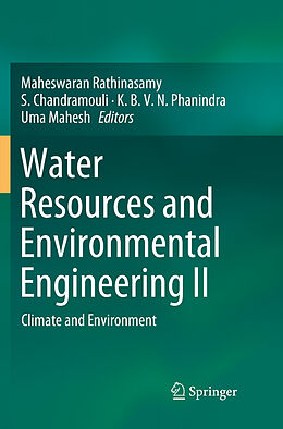 Couverture cartonnée Water Resources and Environmental Engineering II de 