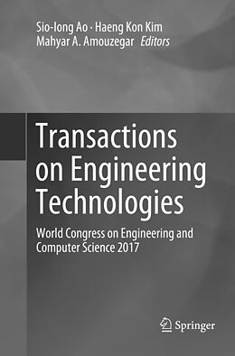 Couverture cartonnée Transactions on Engineering Technologies de 