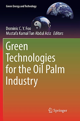 Couverture cartonnée Green Technologies for the Oil Palm Industry de 