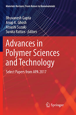 Couverture cartonnée Advances in Polymer Sciences and Technology de 