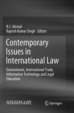 Couverture cartonnée Contemporary Issues in International Law de 