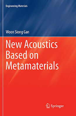 Couverture cartonnée New Acoustics Based on Metamaterials de Woon Siong Gan