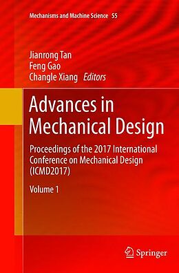 Couverture cartonnée Advances in Mechanical Design de 