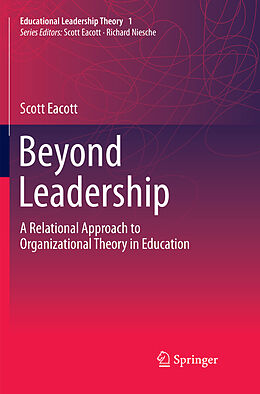 Couverture cartonnée Beyond Leadership de Scott Eacott