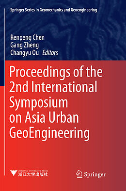 Couverture cartonnée Proceedings of the 2nd International Symposium on Asia Urban GeoEngineering de 