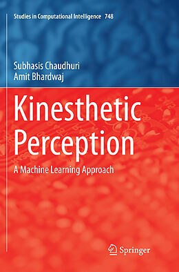 Couverture cartonnée Kinesthetic Perception de Amit Bhardwaj, Subhasis Chaudhuri