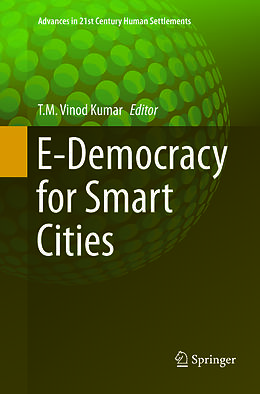 Couverture cartonnée E-Democracy for Smart Cities de 