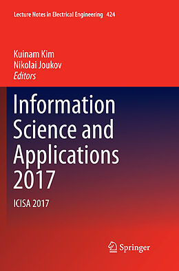 Kartonierter Einband Information Science and Applications 2017 von 