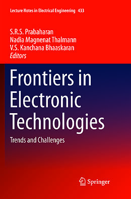 Kartonierter Einband Frontiers in Electronic Technologies von 
