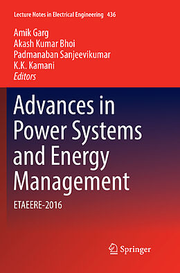Kartonierter Einband Advances in Power Systems and Energy Management von 