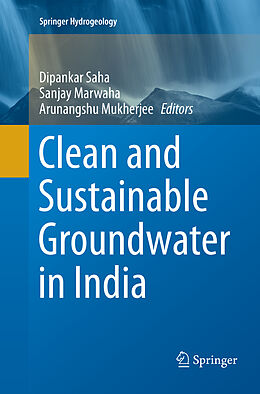 Couverture cartonnée Clean and Sustainable Groundwater in India de 