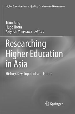 Couverture cartonnée Researching Higher Education in Asia de 