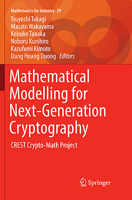 Couverture cartonnée Mathematical Modelling for Next-Generation Cryptography de 