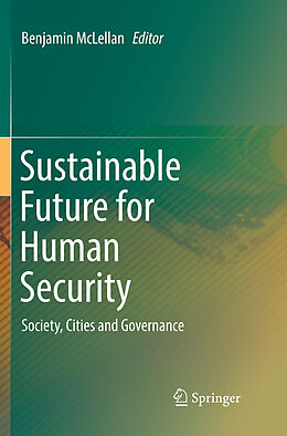 Couverture cartonnée Sustainable Future for Human Security de 