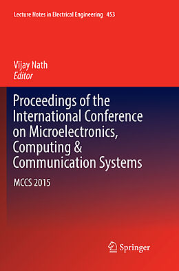 Kartonierter Einband Proceedings of the International Conference on Microelectronics, Computing & Communication Systems von 