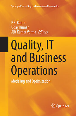 Couverture cartonnée Quality, IT and Business Operations de 