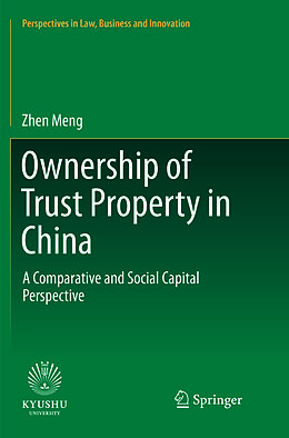 Couverture cartonnée Ownership of Trust Property in China de Zhen Meng