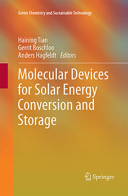 Couverture cartonnée Molecular Devices for Solar Energy Conversion and Storage de 