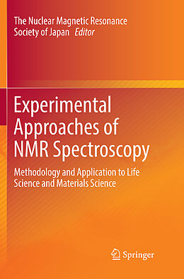 Couverture cartonnée Experimental Approaches of NMR Spectroscopy de 