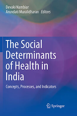 Couverture cartonnée The Social Determinants of Health in India de 