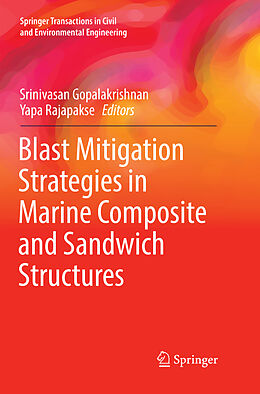 Couverture cartonnée Blast Mitigation Strategies in Marine Composite and Sandwich Structures de 