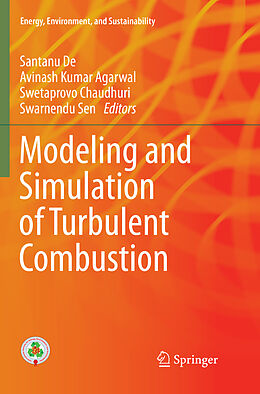 Couverture cartonnée Modeling and Simulation of Turbulent Combustion de 