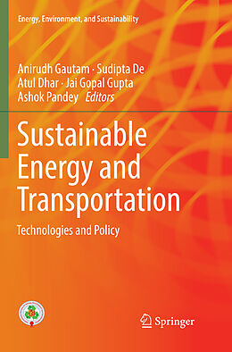 Couverture cartonnée Sustainable Energy and Transportation de 