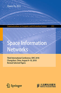Couverture cartonnée Space Information Networks de 