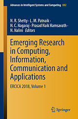 Couverture cartonnée Emerging Research in Computing, Information, Communication and Applications de 