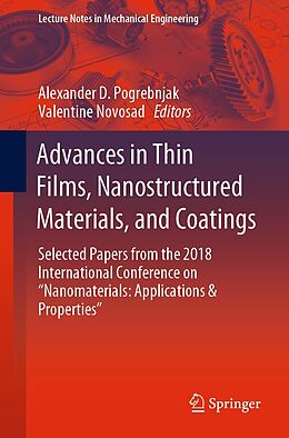 eBook (pdf) Advances in Thin Films, Nanostructured Materials, and Coatings de 
