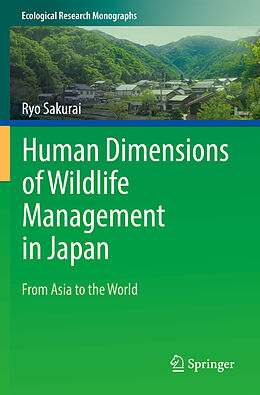 Couverture cartonnée Human Dimensions of Wildlife Management in Japan de Ryo Sakurai