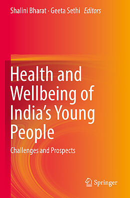 Couverture cartonnée Health and Wellbeing of India's Young People de 