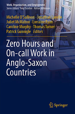 Kartonierter Einband Zero Hours and On-call Work in Anglo-Saxon Countries von 