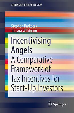 Couverture cartonnée Incentivising Angels de Tamara Wilkinson, Stephen Barkoczy