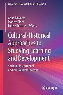 Fester Einband Cultural-Historical Approaches to Studying Learning and Development von 