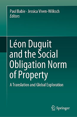 Livre Relié Léon Duguit and the Social Obligation Norm of Property de 