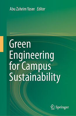 Livre Relié Green Engineering for Campus Sustainability de 