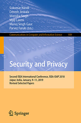 eBook (pdf) Security and Privacy de 