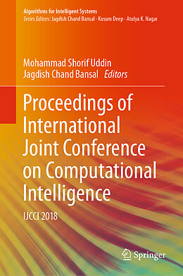 Fester Einband Proceedings of International Joint Conference on Computational Intelligence von 