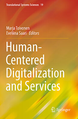 Couverture cartonnée Human-Centered Digitalization and Services de 