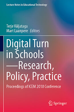 Couverture cartonnée Digital Turn in Schools Research, Policy, Practice de 