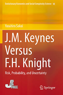 Couverture cartonnée J.M. Keynes Versus F.H. Knight de Yasuhiro Sakai