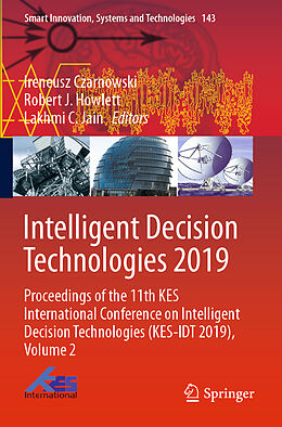 Couverture cartonnée Intelligent Decision Technologies 2019 de 