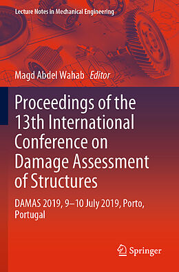 Couverture cartonnée Proceedings of the 13th International Conference on Damage Assessment of Structures de 