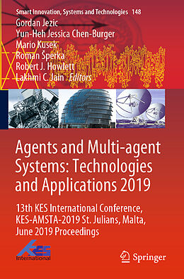 Couverture cartonnée Agents and Multi-agent Systems: Technologies and Applications 2019 de 