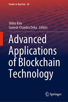 Fester Einband Advanced Applications of Blockchain Technology von 