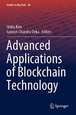 Kartonierter Einband Advanced Applications of Blockchain Technology von 