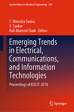 Fester Einband Emerging Trends in Electrical, Communications, and Information Technologies von 